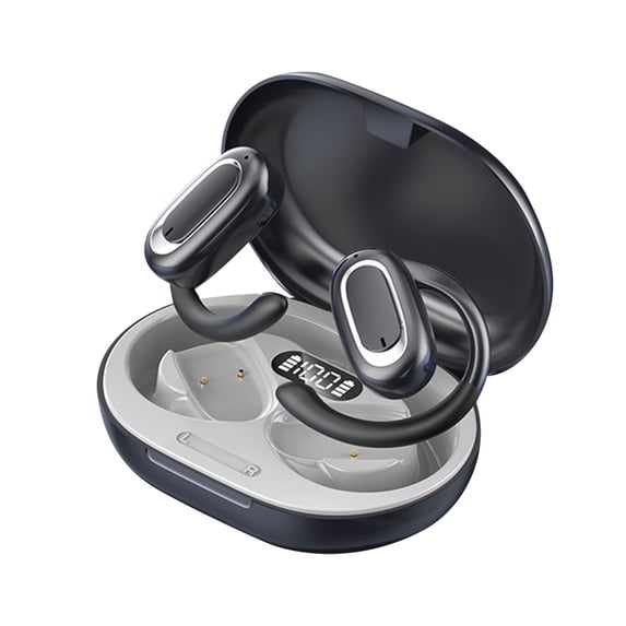 Open Ear Suspension Headphones Bluetooth Earphones,Noise Cancelling Low Latency Headset,IPX5 Waterproof Sports Earphones,HiFi Surround Sound Earbuds Long Battery Life Headset