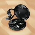 thumbnail image 1 of Open-Ear True Wireless Bluetooth Headphones with Microphone, Earbuds with Earhooks, Sweat Resistant, Fast Charging, 28HRS Playtime, Compatible with iPhone & Android - Black, 1 of 8