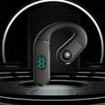 thumbnail image 1 of Open Ear Wireless Bluetooth Headphones, Pain-Free Air Conduction Ear Buds with LED Digital Display Charging Case, Sweat Resistant for Running, Safe Driving, and Extended Daily Use,Black, 1 of 8