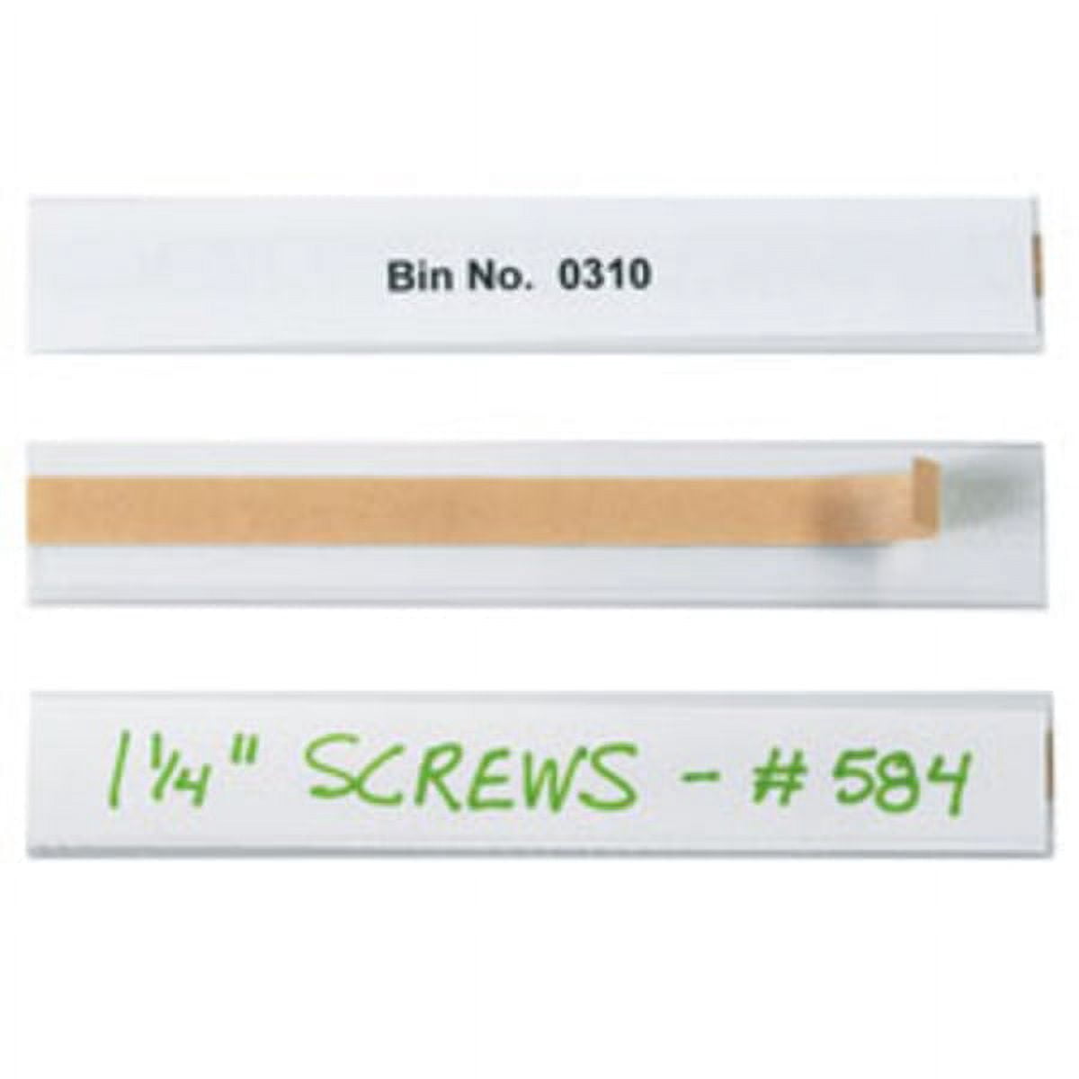 Open-Edge Label Holder,Plastic,1x6