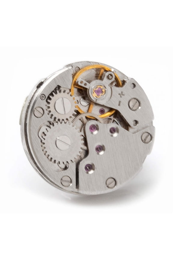 Open Edge Skeleton Watch Movement Lapel Pin