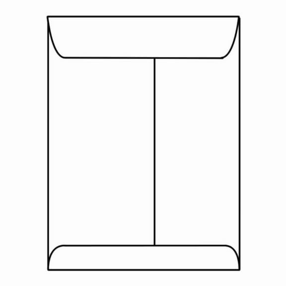 Open End Catalog Envelopes, 11-1/2" x 14-1/2", 28#, White, Center Seam (Box of 500)