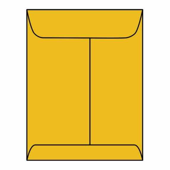 Open End Catalog Envelopes, 5" x 7-1/2", 24#,Tan / Brown Kraft, Center Seam (Box of 500)