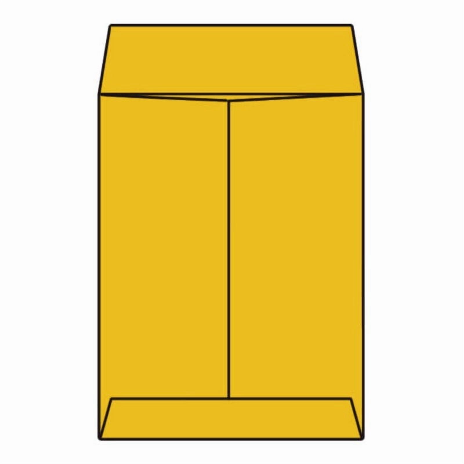 Open End King Size Catalog Envelopes, 13" x 19", 28#, Tan / Brown Kraft, Center Seam, Ungummed Flaps (Box of 100)