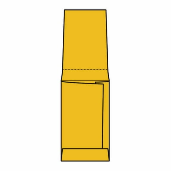 Open End Parking Ticket/Jewelry Envelopes, 3-5/8" x 6-7/8", 28# Tan/Brown Kraft, Remoistening Seal Below Perf (Box of 500)