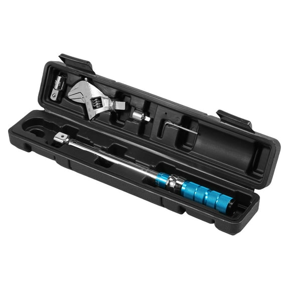 Open End Torque Wrench 5 to 60 Nm Adjustable Torque Wrench with Changeable Head and Click Safe Torque Wrench Tool Professional Torque Wrench Spanner for Refrigeration System