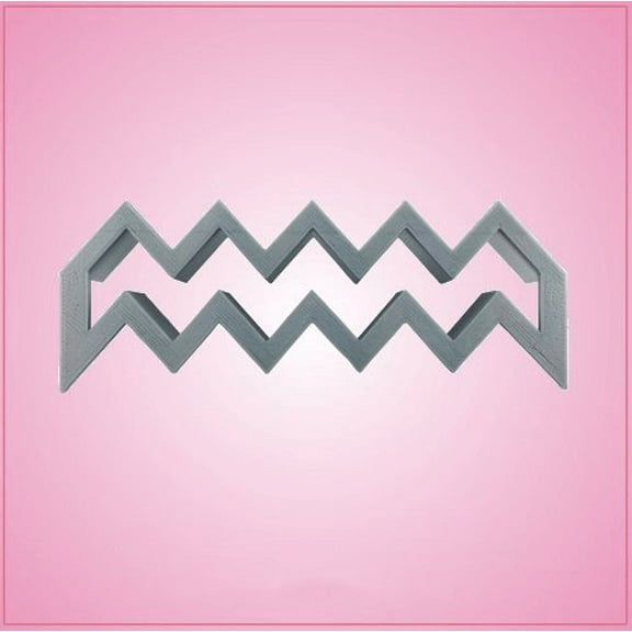 Open Ended Chevron Cookie Cutter 1-1/4 inches tall, 5 inches wide