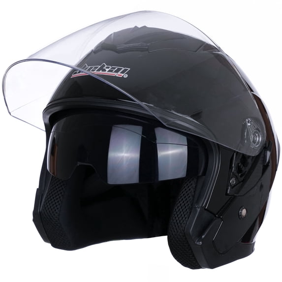 Open Face Motorcycle Helmet DOT Approved Half Casco Fit Men Women ATV Moped Scooter