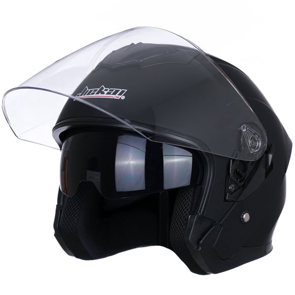 Open Face Motorcycle Helmet DOT Approved Half Casco Fit Men Women ATV Moped Scooter