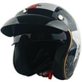 thumbnail image 1 of Open Face Motorcycle Helmet DOT Approved Half Casco Fit Men Women ATV Moped Scooter, 1 of 7