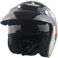 thumbnail image 1 of Open Face Motorcycle Helmet DOT Approved Half Casco Fit Men Women ATV Moped Scooter, 1 of 7