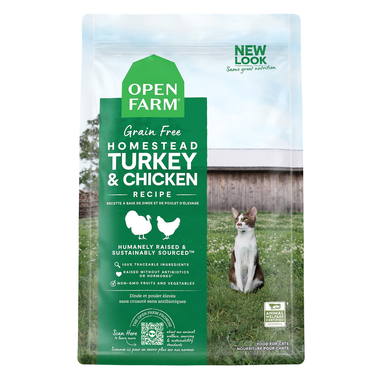 Open Farm Homestead Turkey DPF11 & Chicken Grain-Free Dry Cat Food ... - Grain Free Chicken And Egg Food Delivery Service