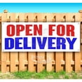 thumbnail image 1 of Open For Delivery 13 oz Vinyl Banner With Metal Grommets, 1 of 4