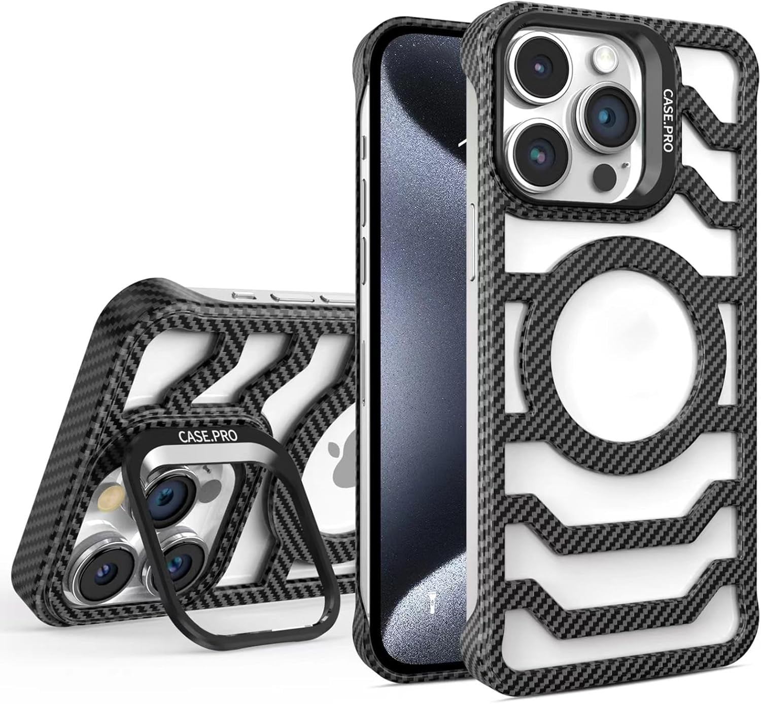 OpenFrame Carbon Fiber for iPhone Case Enhanced Airflow and