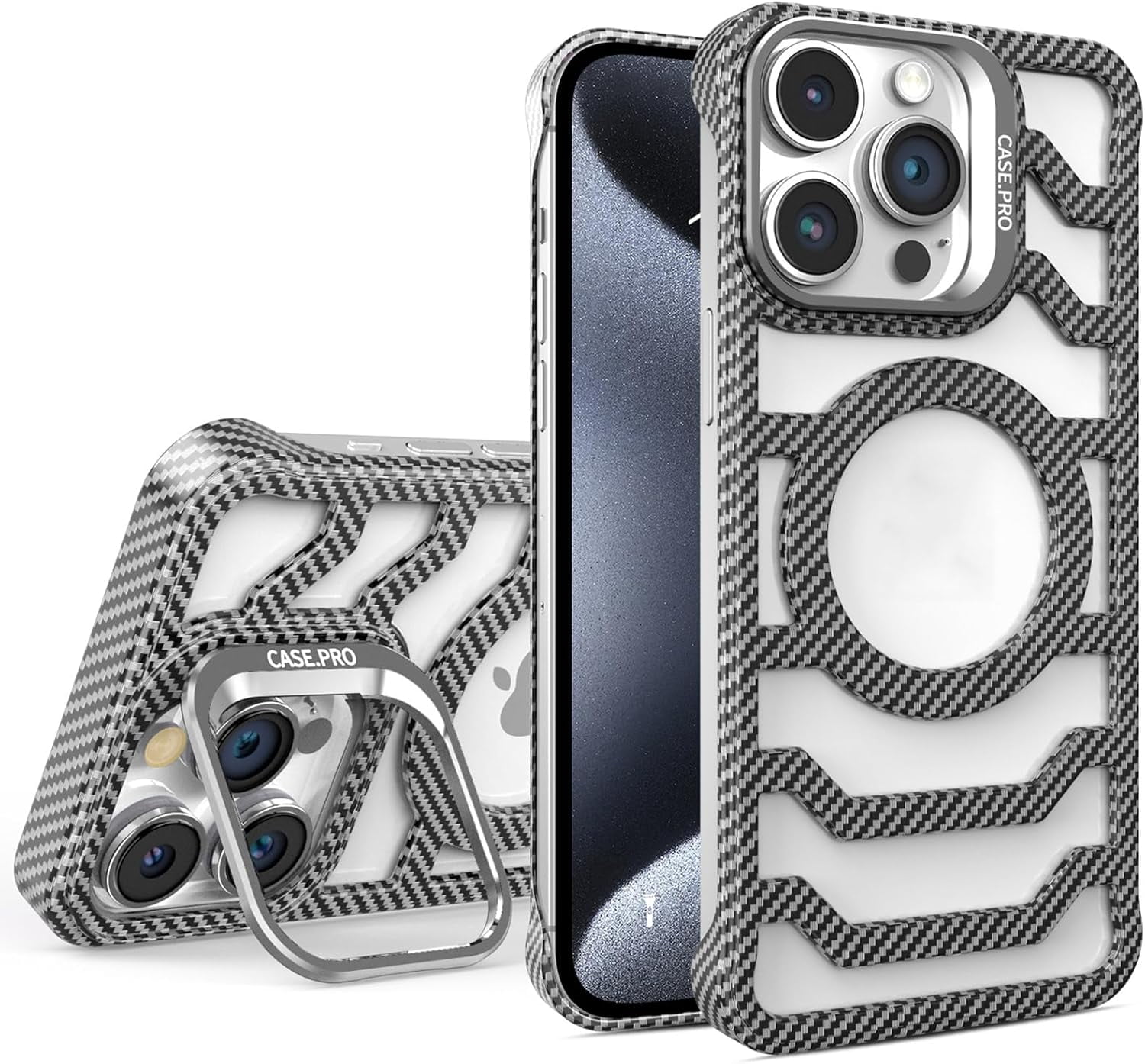 OpenFrame Carbon Fiber for iPhone Case Enhanced Airflow and