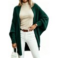 thumbnail image 1 of Open Front Batwing Sleeve Long Cardigan Loose Sweaters, 1 of 5