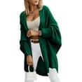 thumbnail image 1 of Open Front Batwing Sleeve Long Cardigan Loose Sweaters, 1 of 4