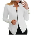 thumbnail image 1 of Open Front Black Long Sleeve Soft Basic Knit Cardigan for Women Button Down Long Sleeve Sweater Outerwear Size S-5XL, 1 of 1