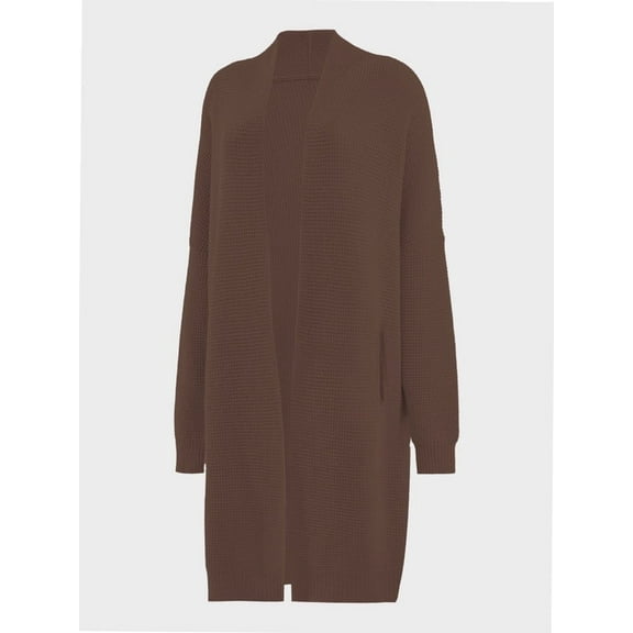 Open Front Maxi Long Knitted Cardigan Sweater for Women