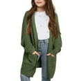 thumbnail image 1 of Open Front Spring Autumn Kids Knit Cardigan Girls Casual Loose Cardigan Coat, 1 of 2