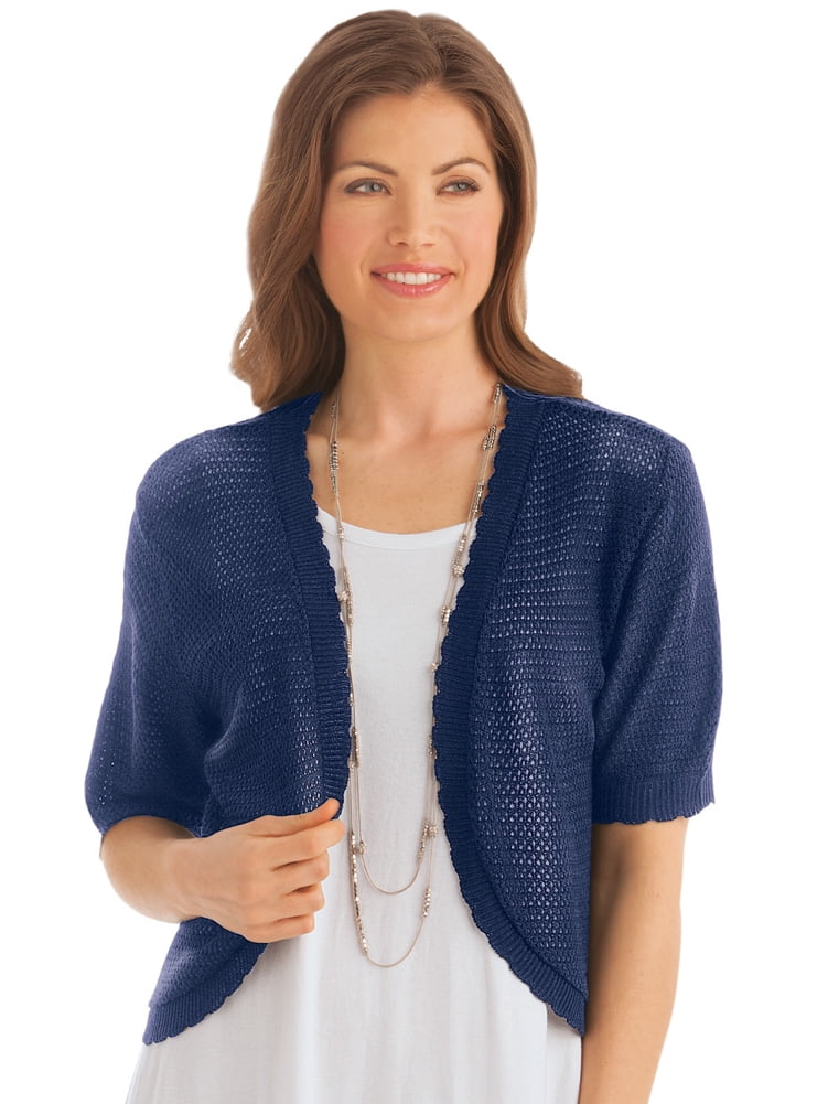 Scalloped shrug shop