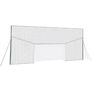 Open Goaaal Soccer Goal Rebounder 9x5 ft 3-in-1 Training System Steel Frame Outdoor Practice Net
