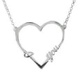 thumbnail image 1 of Open Heart "I love You" Sterling Silver Necklace, 1 of 3