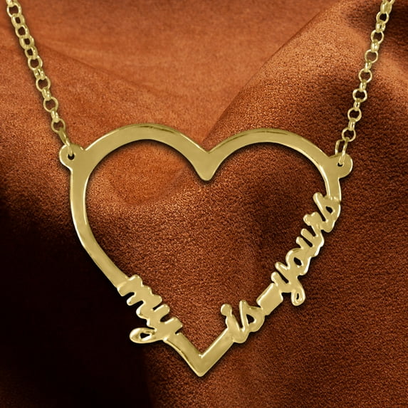 Open Heart "My Heart is Yours" Necklace