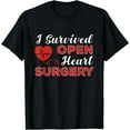 thumbnail image 1 of Open Heart Surgery Survivor Heart Health Month Gifts T-Shirt, 1 of 4