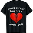 thumbnail image 1 of Open Heart Surgery Survivor T-Shirt for Men, 1 of 7