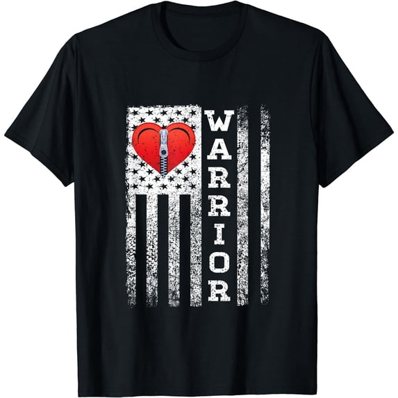 Open Heart Surgery Warrior Gift For Heart Patients Survivor T-Shirt