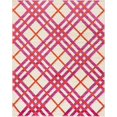 thumbnail image 1 of Open Hearts by Jane Seymour Plaid Modern Area Rug or Runner, 1 of 3
