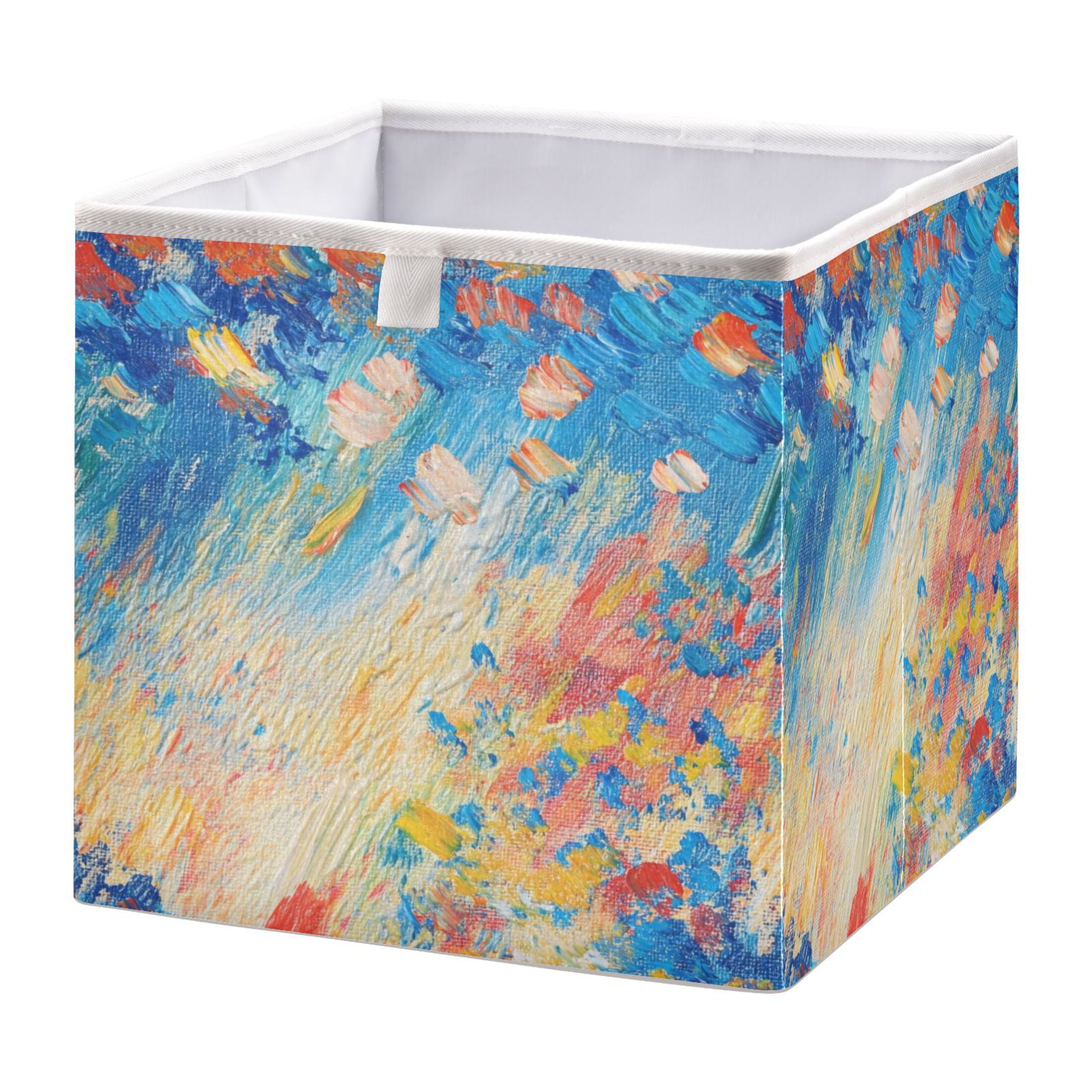 Open Home Storage Bins Durable Foldable Fabric Organizers for Clothes ...
