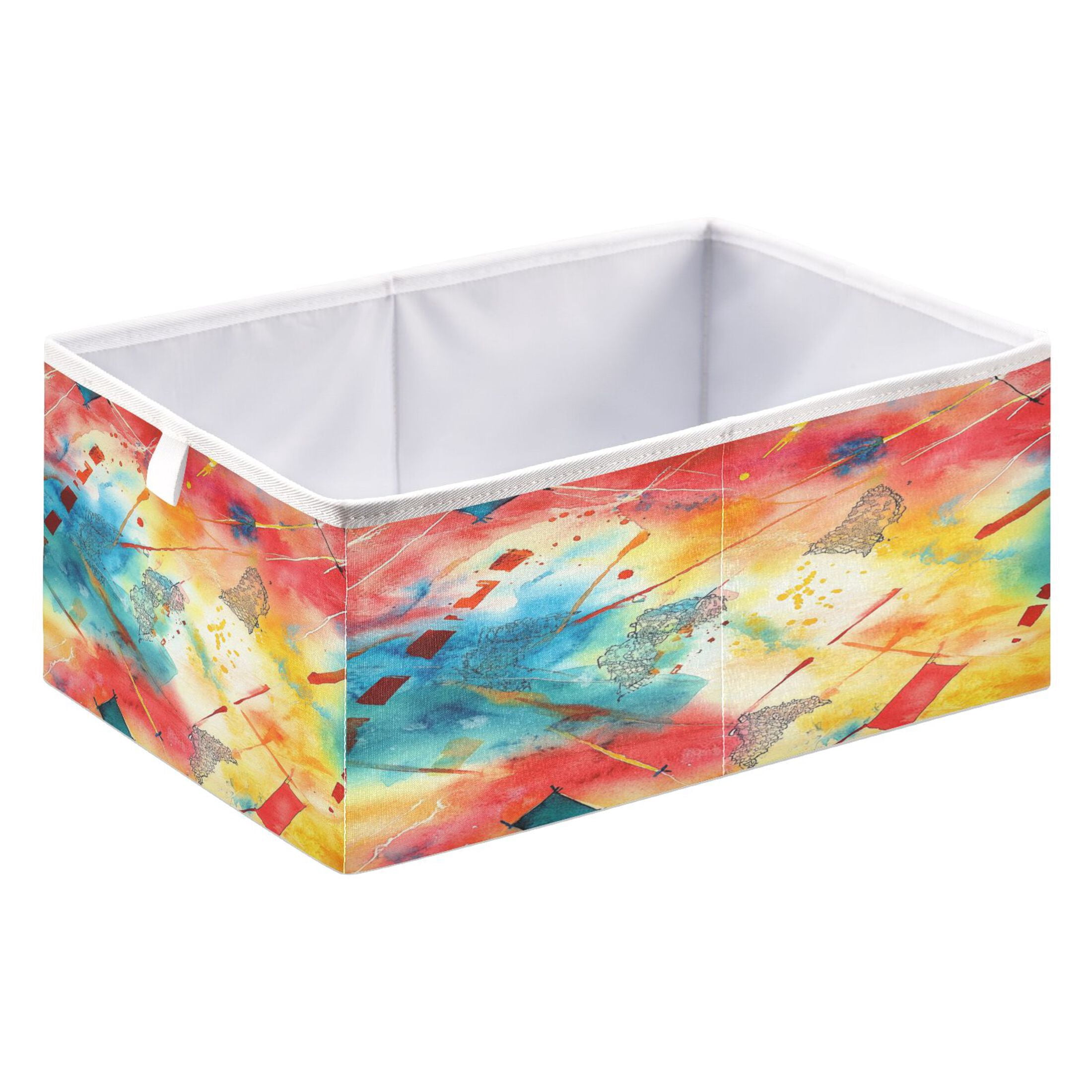 Open Home Storage Bins Durable Foldable Fabric Organizers for Clothes ...