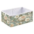 thumbnail image 1 of Open Home Storage Bins Durable Foldable Fabric Organizers for Clothes Toys Books 15.75x10.63x6.96 in Vintage Floral Pattern, 1 of 7