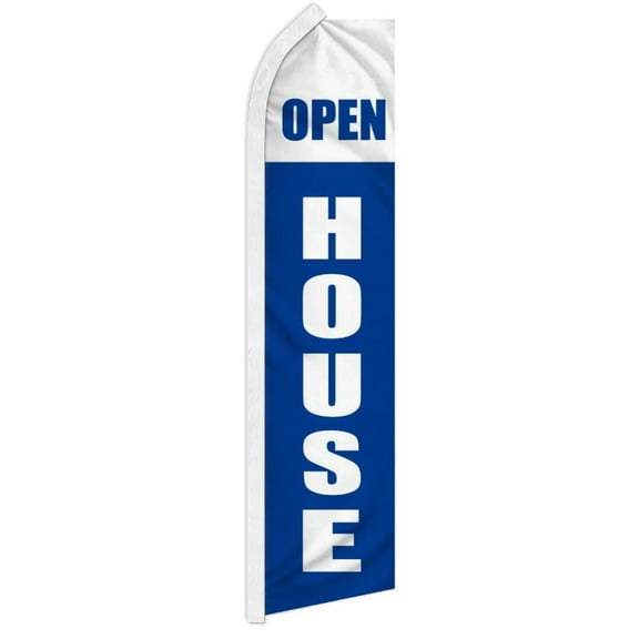 Open House (Blue & White) Super Flag