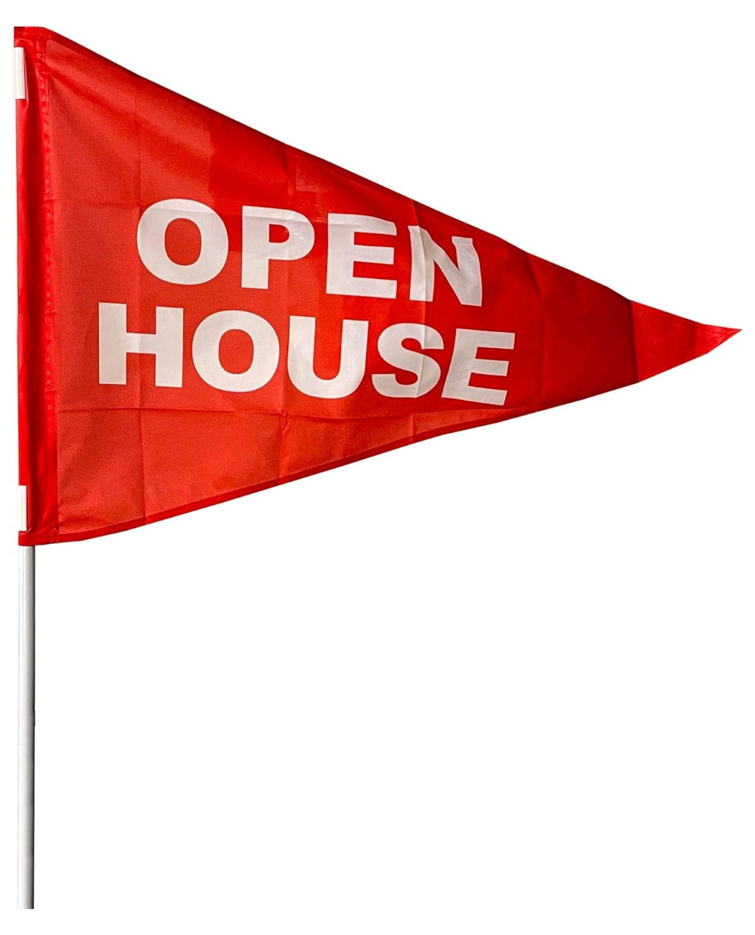 Open House Pennant Flag with Pole For Realtor Real Estate Aframe Sign
