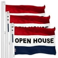 thumbnail image 1 of Open House Sign Flag 3x5FT 3-Pack Printed 150D Polyester By G128, 1 of 7