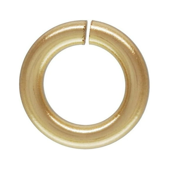 Open Jump Ring 4mm 14 Karat Solid Yellow Gold
