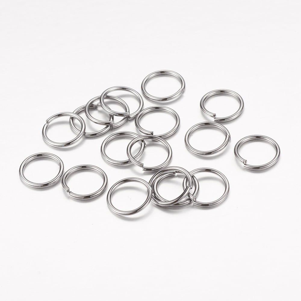 Open Jump Rings Brass Jump Rings Cadmium Free Lead Free Gunmetal 10x1mm 18 Gauge Inner Diameter: 8mm 2600pcs/500g