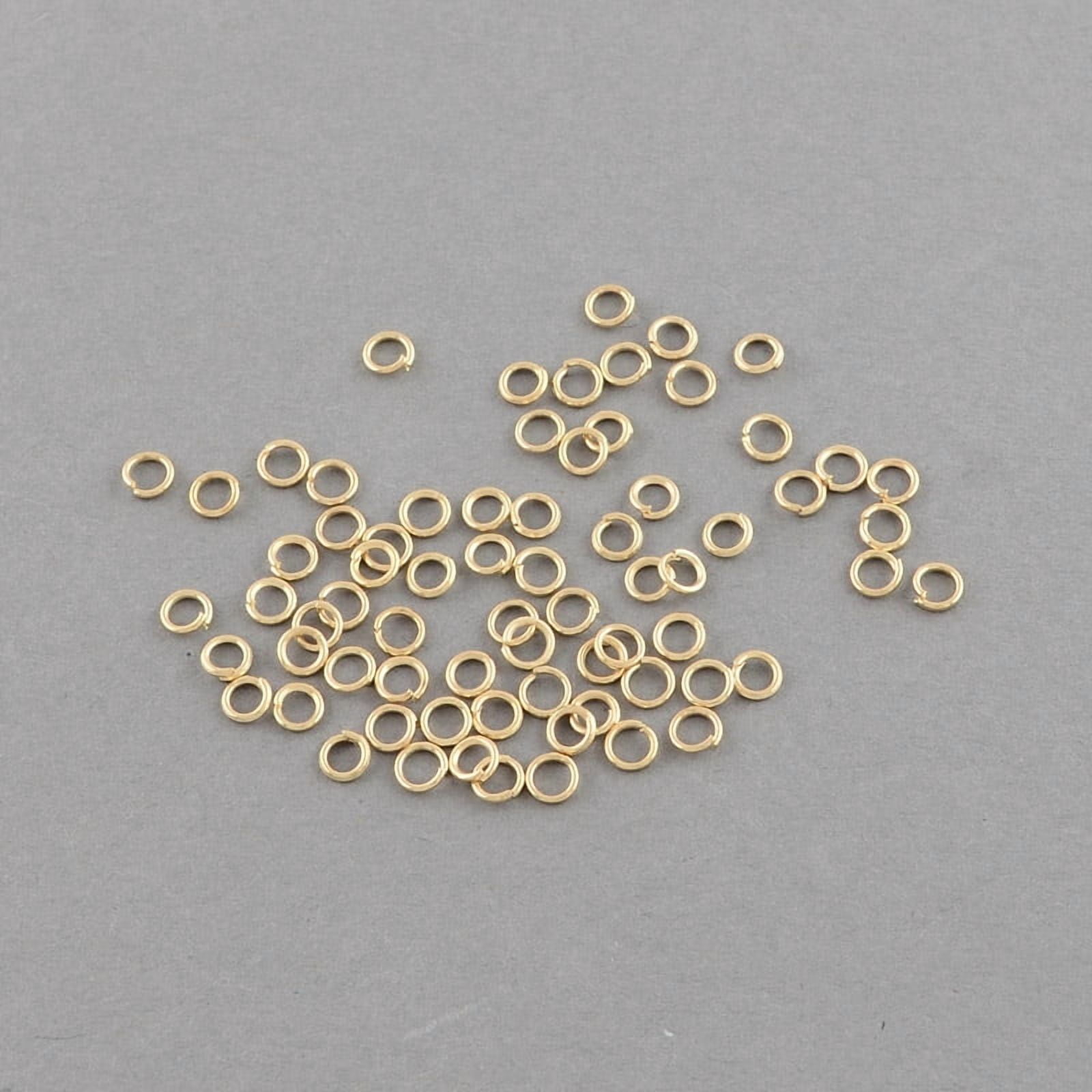 Open Jump Rings Iron Jump Rings Light golden 7x0.7mm Inner Diameter: 6mm 21 Gauge about 8000pcs/500g
