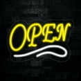 thumbnail image 1 of Open-LED Neon Sign 22"L x 14"H #30002YW, 1 of 3