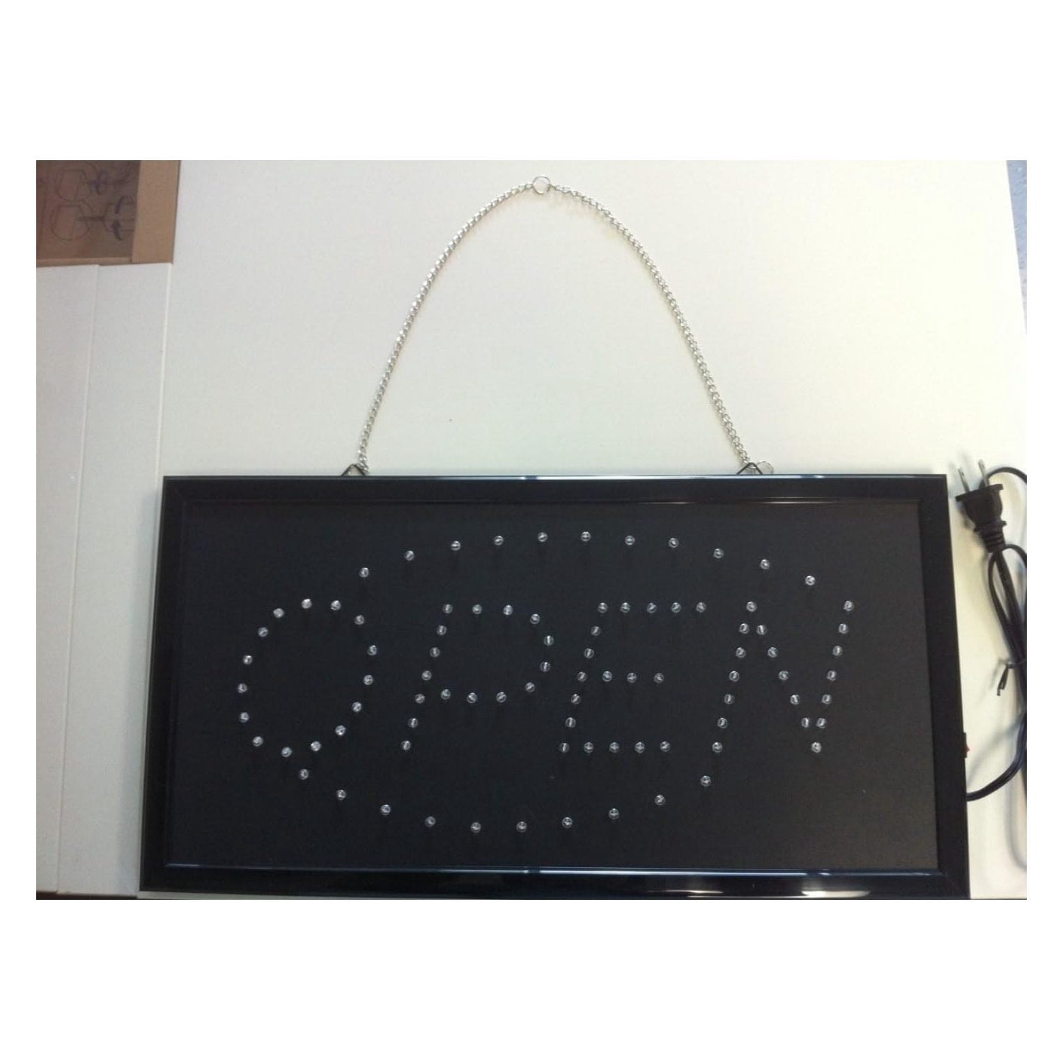 Open Led Neon Business Light Sign. On/Off with Chain 19101 L30 ...