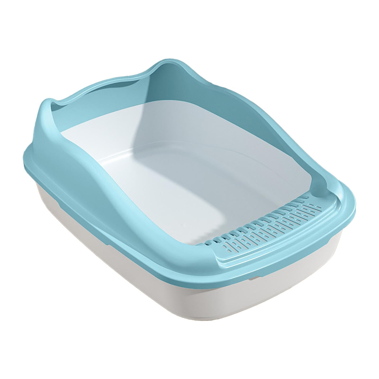 Open Litter Pan with High Sides Bedpan Potty Toilet Pets Litter Tray