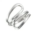 thumbnail image 1 of Open Loop Hook Modern Thumb Ring .925 Sterling Silver Band Jewelry Female Male Unisex Size 9, 1 of 4