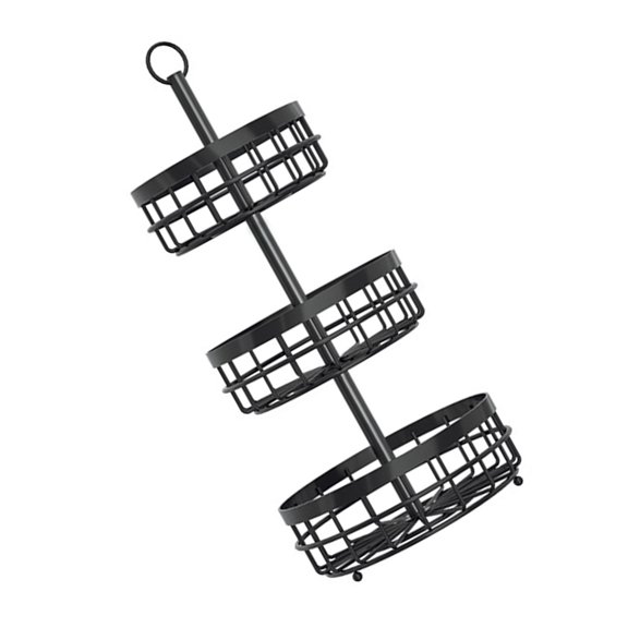 Open Meshes Iron Fruit Basket For Better Air Circulations To Maintain Fruit Freshness In Any Room Setting