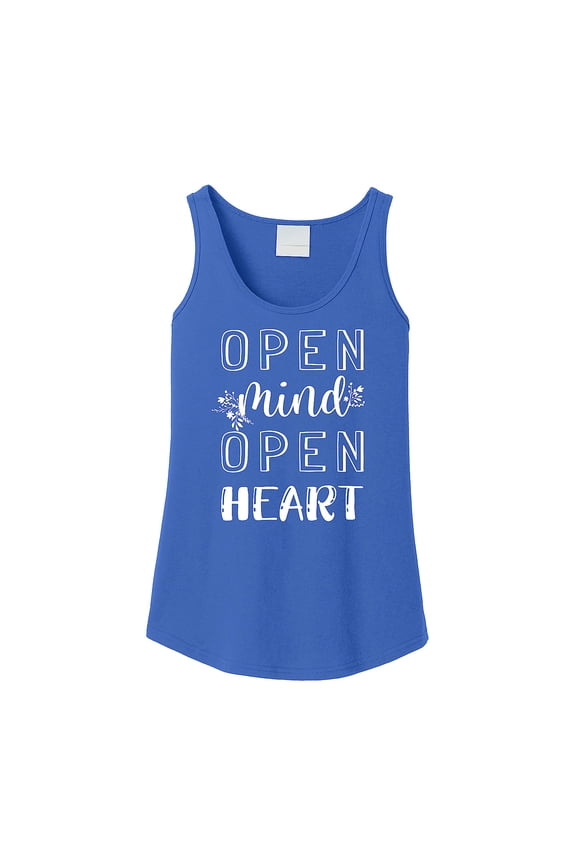 Open Mind Open Heart Womens Tank Top - Large