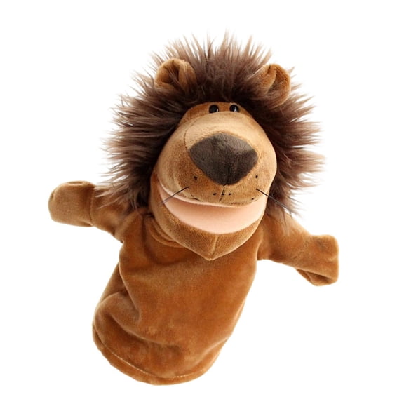 Open Mouth Cartoon Animal Plush Hand Puppet, Movable Mouth & Washable Bright Patterns, Parent-Child Toy For All Ages 2+ & S