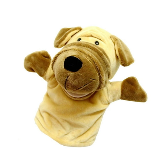 Open Mouth Cartoon Animal Plush Hand Puppet, Movable Mouth & Washable Bright Patterns, Parent-Child Toy For All Ages 2+ & S