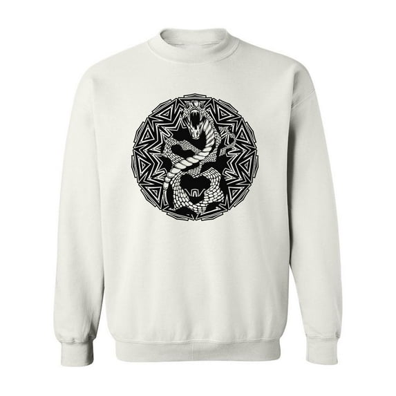 Open Mouth Snake Sweatshirt Men -Image by Shutterstock, Male x-Large